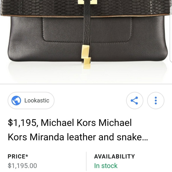 Michael Kors Collection Runway Miranda Clutch - Picture 2 of 7